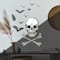 RoomMates Skull Glow In The Dark Peel & Stick Giant Wall Decal